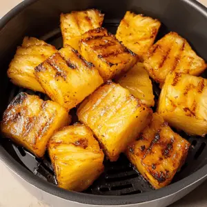 Craving a sweet and smoky treat? Try this Air Fryer Grilled Pineapple recipe that transforms fresh pineapple into a caramelized delight! Perfect for summer barbecues or as a fun dessert, it adds a tropical twist to your meals. Quick, easy, and absolutely delicious—save this pin for your next gathering!