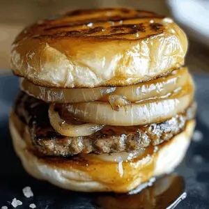 Get ready for a flavorful twist with these French Onion Burgers! Juicy beef patties are topped with caramelized onions and melted cheese, creating a delicious blend of savory flavors. Perfect for a cozy dinner or weekend barbecue, this recipe is sure to impress your family and friends. Save this pin for a tasty meal that everyone will love!