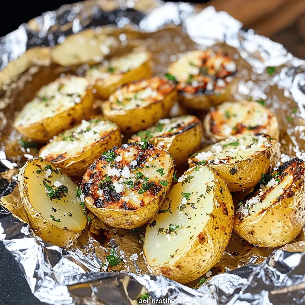 Turn your outdoor gatherings into flavor-packed experiences with these Garlic Herb Grilled Potatoes in Foil! Simple to make and bursting with fresh herbs and savory goodness, these potatoes are a fantastic side dish for any BBQ. Perfect for picnics or family dinners, save this recipe for an easy go-to that everyone will love!