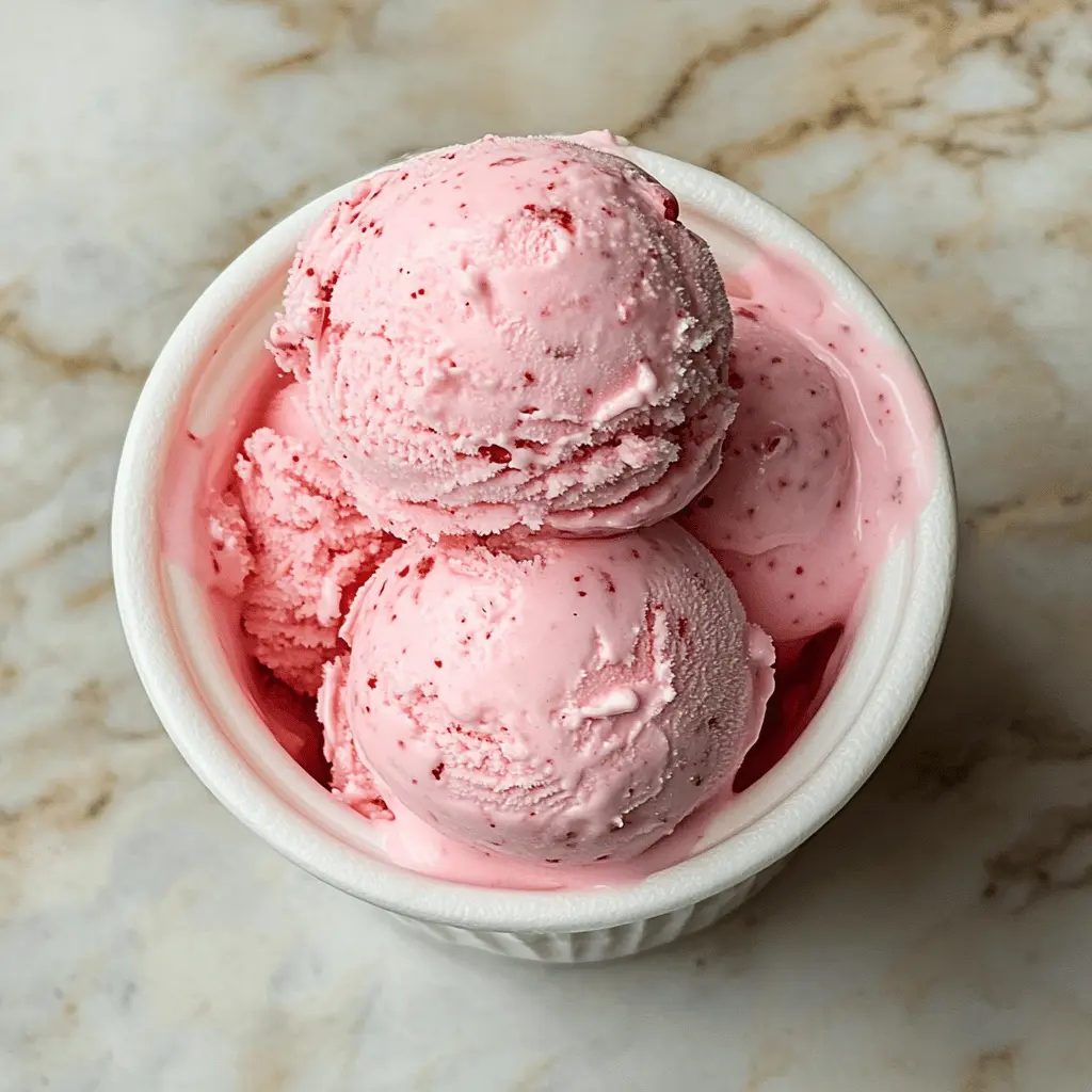 This homemade strawberry ice cream is a sweet treat bursting with real strawberry flavor! Made with fresh strawberries and a creamy base, it’s perfect for warm days or family gatherings. Quick and easy, you can whip it up for dessert or a snack. Save this recipe to enjoy a delightful scoop anytime!
