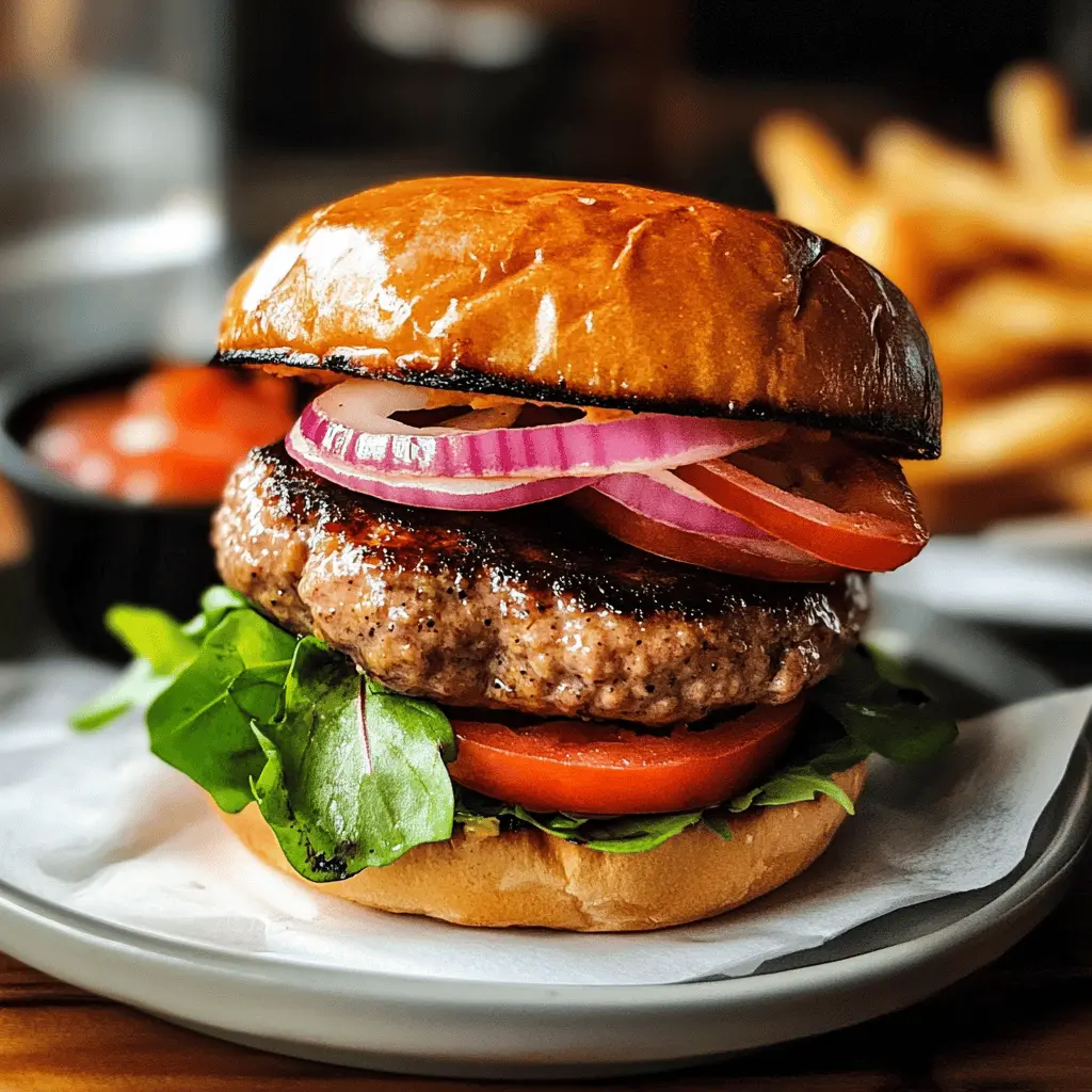 Fire up your grill for these juicy grilled turkey burgers! Packed with flavor and made with lean turkey, they’re a healthier twist on a classic favorite. Perfect for summer barbecues or family dinners. Save this recipe for an easy weeknight meal that everyone will love! 🍔✨