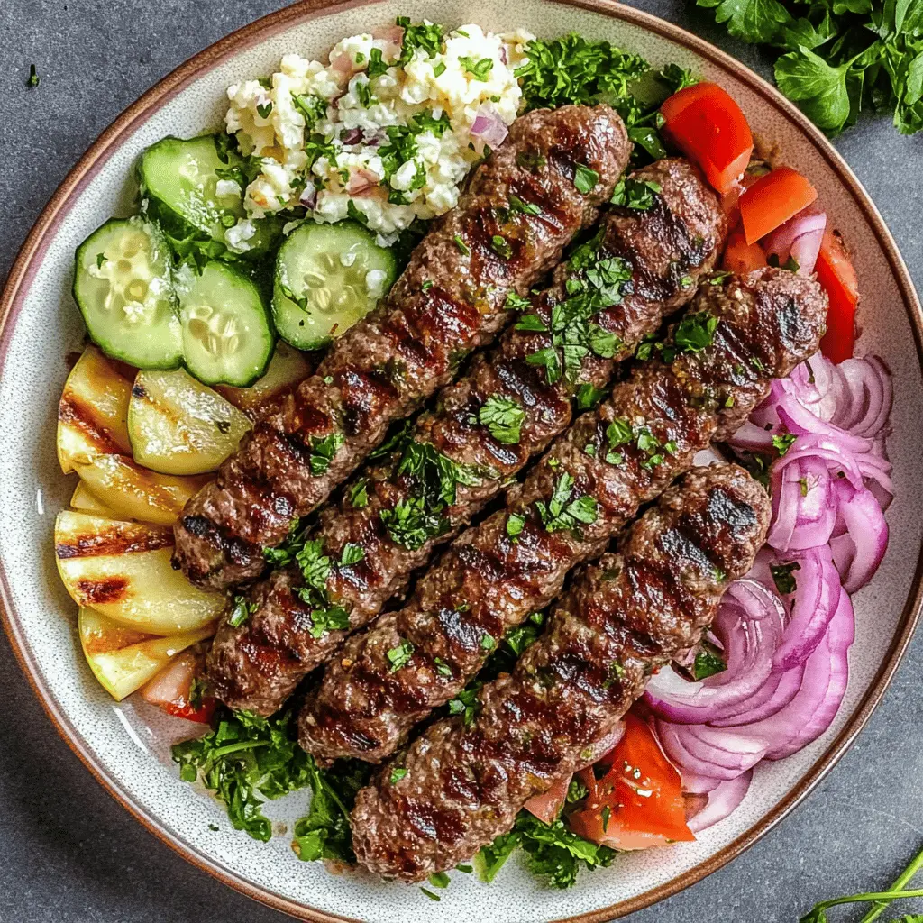 Experience the hearty flavors of Lebanese Kafta, a deliciously spiced mixture of beef or lamb, herbs, and spices. Perfect for grilling or baking, this recipe brings a taste of the Mediterranean to your table. Ideal for family dinners or gatherings, save this pin for your next cookout! You'll love the juicy, flavorful bites that everyone will enjoy.