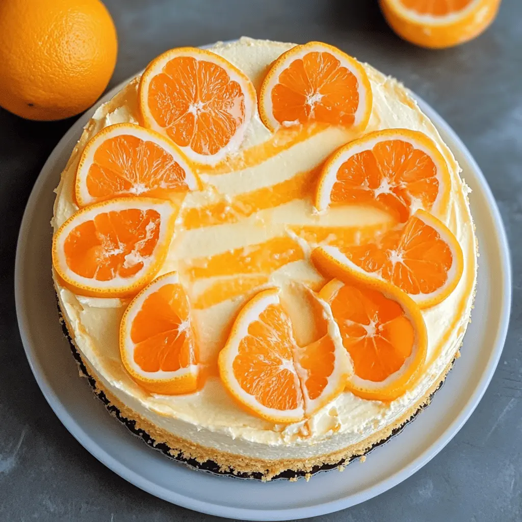 Treat yourself to this delightful No-Bake Orange Creamsicle Cheesecake! With a creamy orange filling and a buttery crust, this dessert captures the taste of a classic creamsicle in every bite. Perfect for warm days or any celebration, save this recipe to impress your friends and family with an easy yet delicious treat!