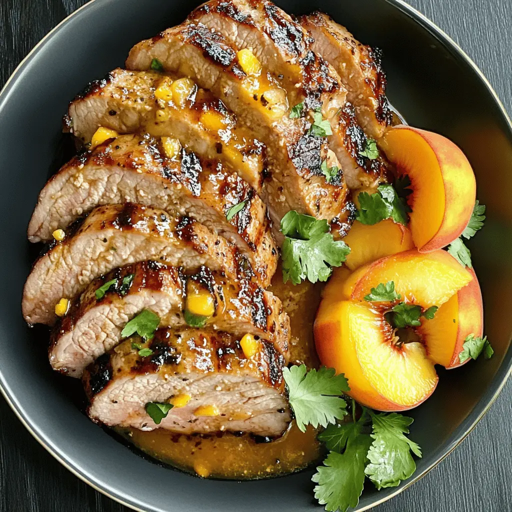 Looking for a delicious way to spice up your summer grilling? This Peach Grilled Pork Tenderloin is bursting with sweet and savory flavors that will impress your guests! Featuring juicy pork tenderloin marinated in a zesty peach sauce, it’s perfect for summer barbecues or family dinners. Save this recipe for a delightful dish that combines the best of both worlds: juicy meat and fresh peaches!