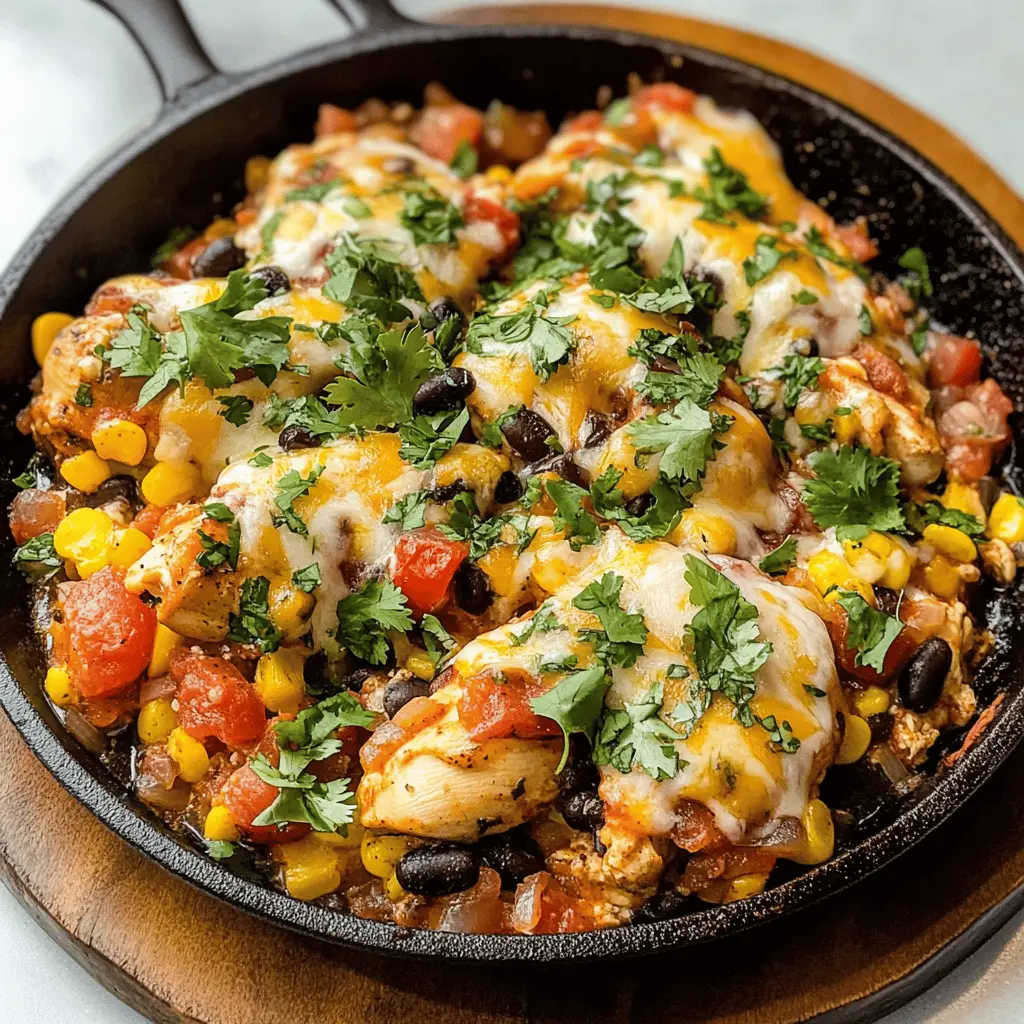 Easy Santa Fe Chicken Skillet Recipe
