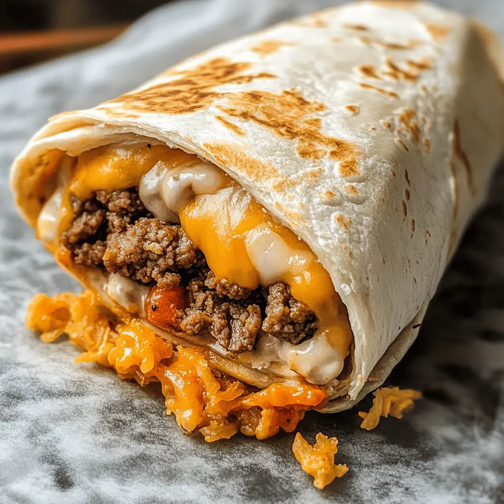 Try the Taco Bell Beefy Melt Burrito, a delicious blend of seasoned beef, warm nacho cheese sauce, and creamy chipotle sauce all wrapped in a soft tortilla. This satisfying meal is perfect for a quick lunch or dinner. Don't forget to save this recipe for your next craving! Enjoy a taste of Taco Bell right at home!