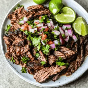 Ready to elevate your taco nights? This carne asada recipe showcases marinated flank steak that’s grilled to perfection, bursting with zesty flavors. Perfect for gatherings or casual dinners, it pairs beautifully with fresh toppings and warm tortillas. Save this must-try recipe for your next fiesta or BBQ! 🌮🔥