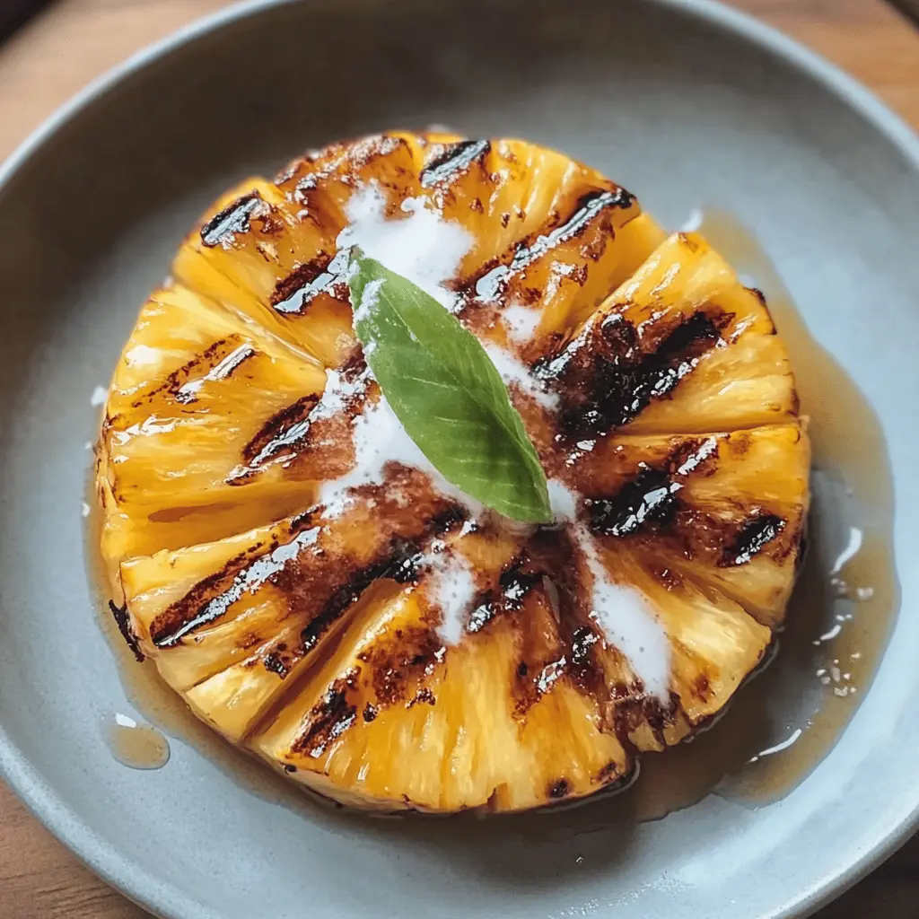 Get ready to elevate your summer barbecues with the best grilled pineapple! This easy recipe features sweet, juicy pineapple drizzled with a delightful brown sugar rum glaze that caramelizes beautifully on the grill. Perfect for a light dessert or a unique side dish, this treat is sure to impress. Save this pin for your next cookout or tropical-themed party!