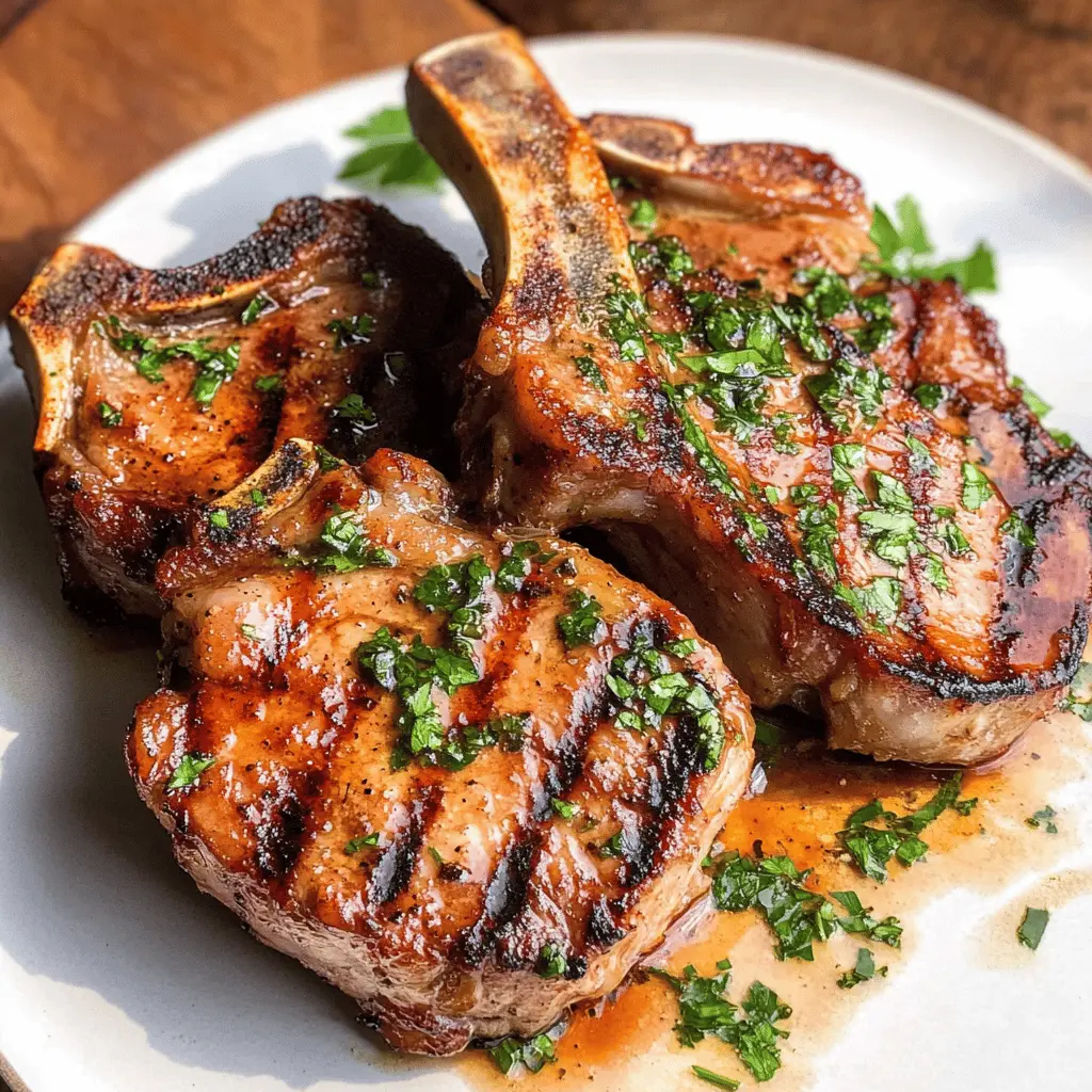Transform your pork chops with this easy and flavorful marinade! Made with simple ingredients like soy sauce, garlic, and olive oil, it adds a delicious depth to your meal. Perfect for grilling or pan-searing, this marinade keeps the chops juicy and tender. Save this recipe for your next dinner, and impress your family with tasty pork chops!