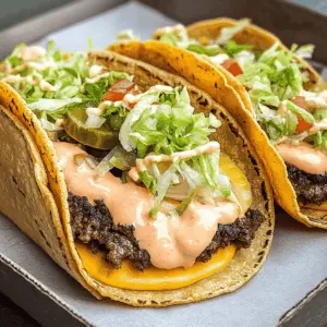 Get ready for a fun twist on a classic favorite with these Original Smash Burger Tacos! Juicy, flavorful beef patties topped with melty cheese, fresh toppings, and all wrapped in a soft tortilla. Perfect for a casual dinner or game day! Save this mouthwatering recipe for your next taco night!