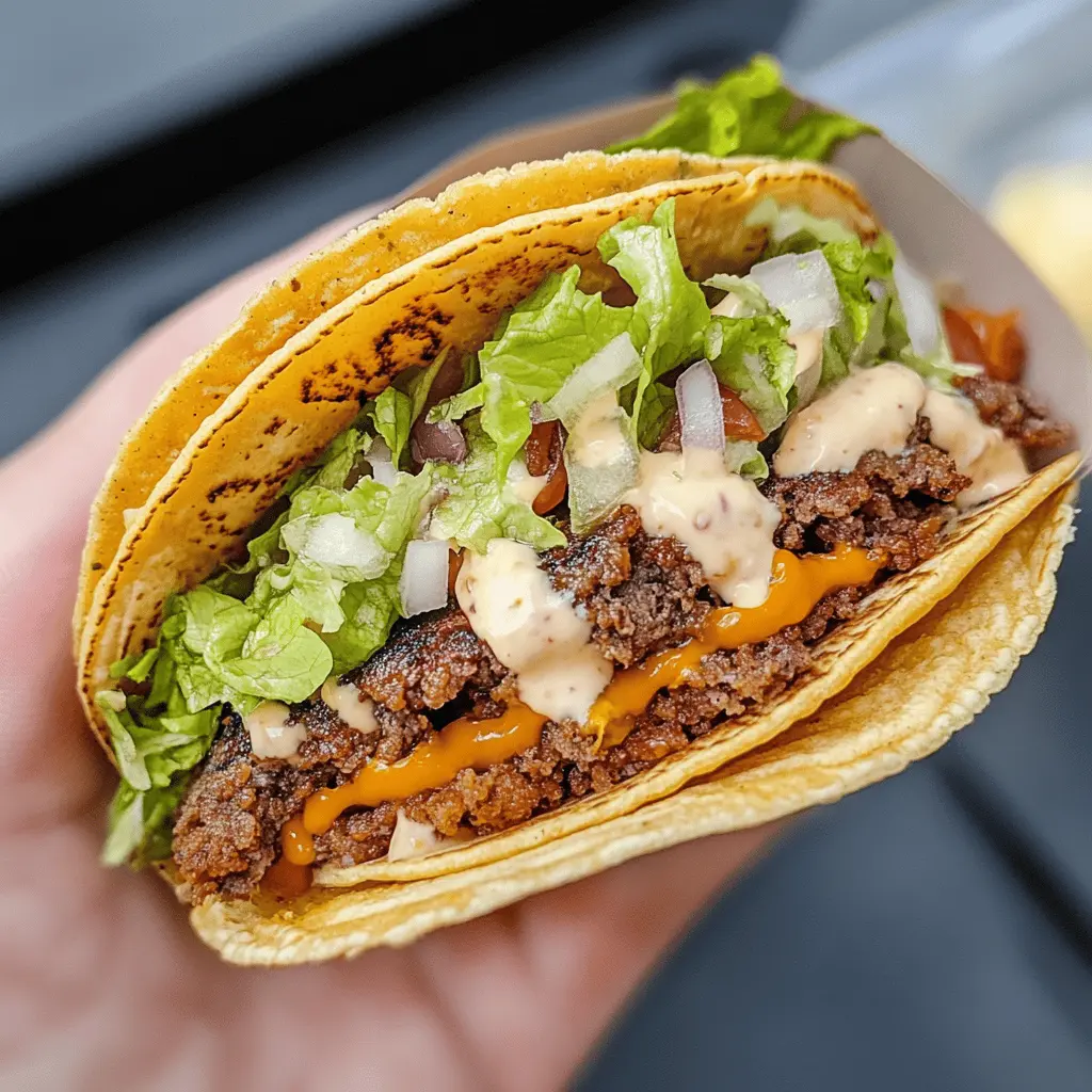 Easy Original Smash Burger Tacos Recipe