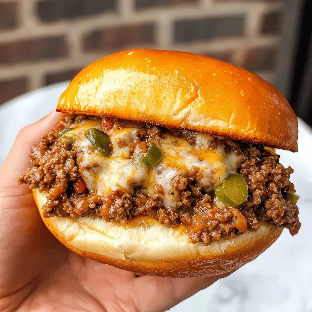 Easy Philly Cheesesteak Sloppy Joes Recipe