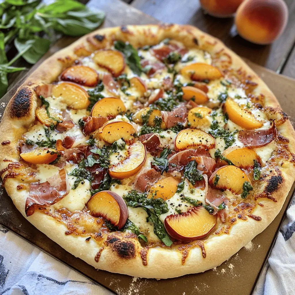 Easy Brick-Oven Peach and Prosciutto Pizza Recipe