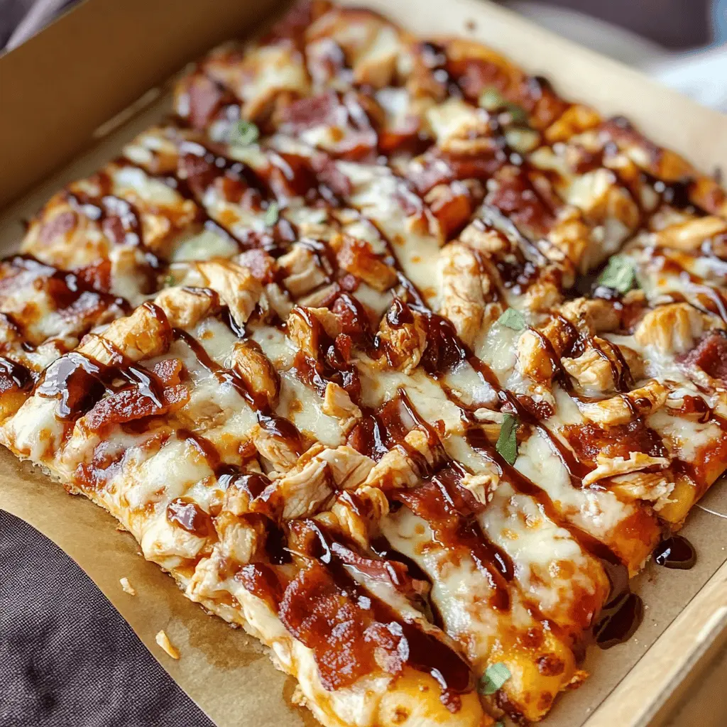 Easy BBQ Chicken Bacon Pizza Recipe