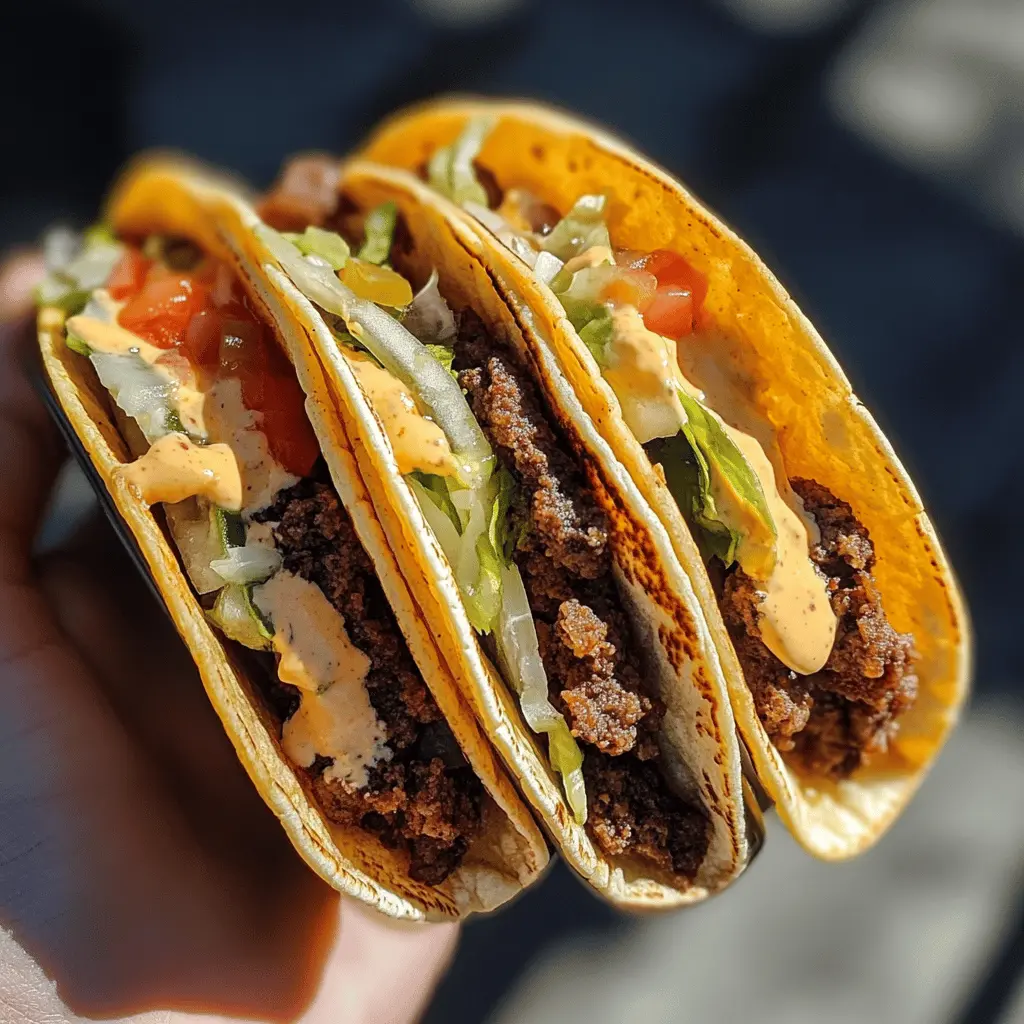 Easy Smash Burger Tacos Recipe