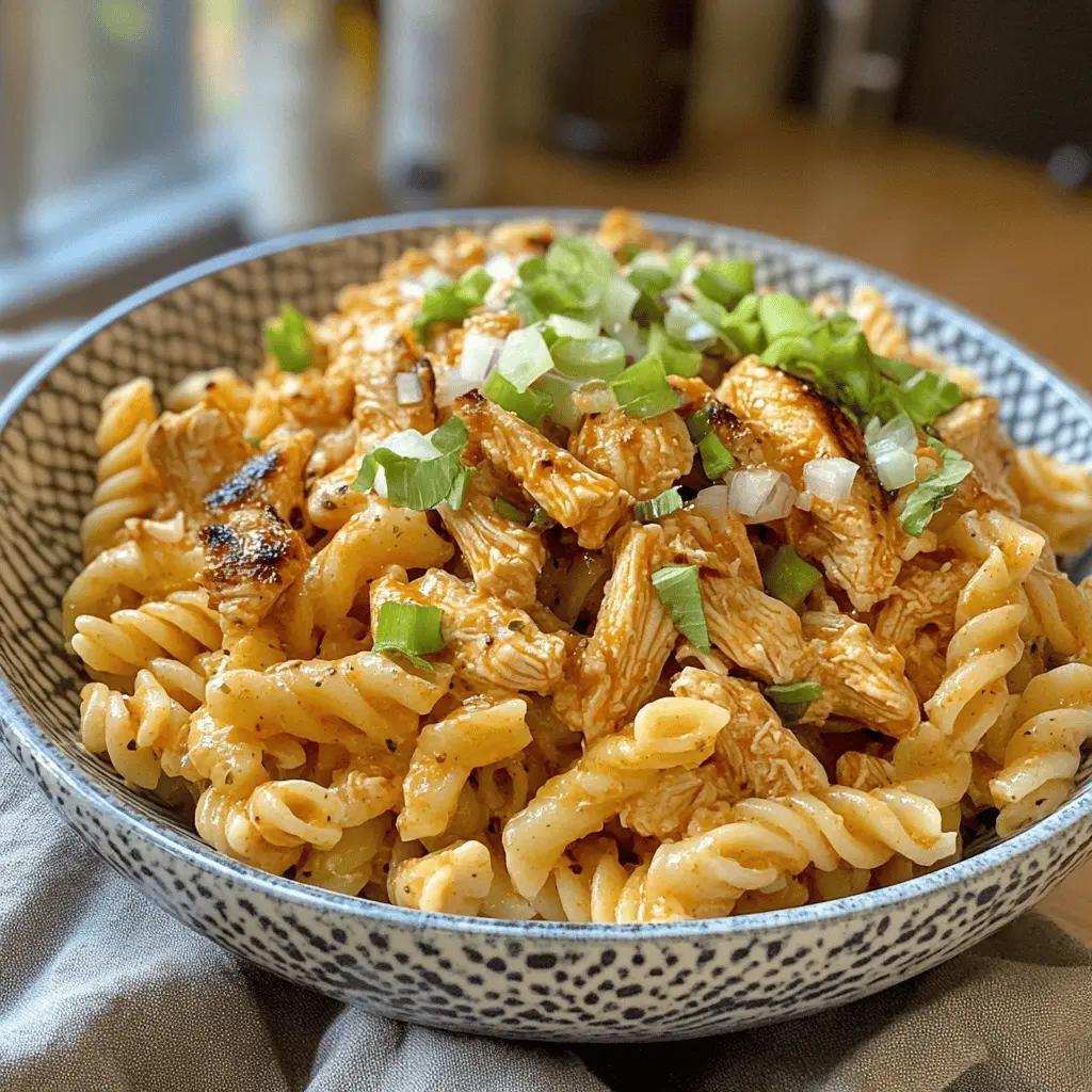 Easy Buffalo Chicken Pasta Salad Recipe