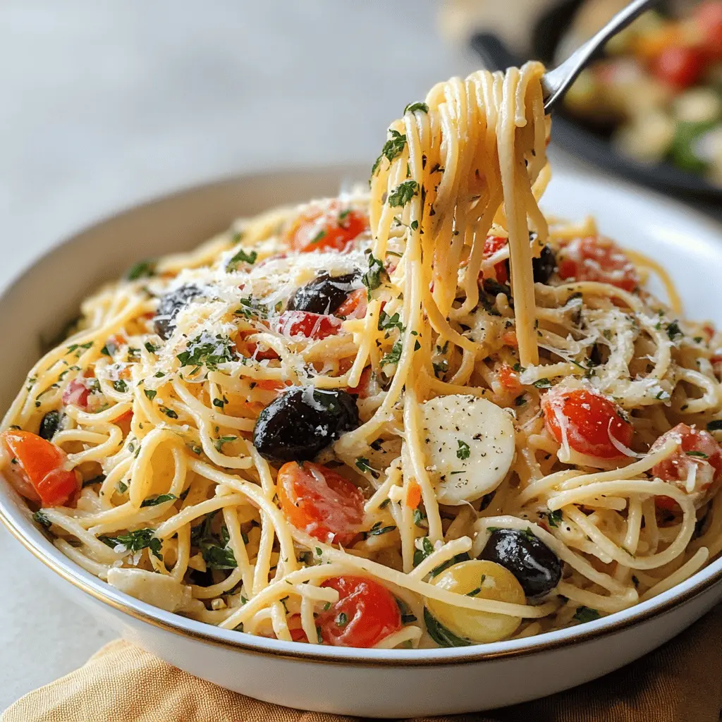 Best California Spaghetti Salad Recipe - Easy & Fresh