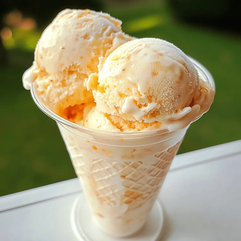 Easy Fresh Georgia Peach Ice Cream Recipe