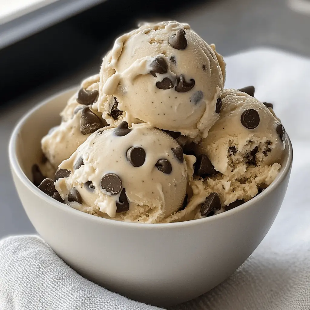Easy Homemade Chocolate Chip Cookie Dough Ice Cream