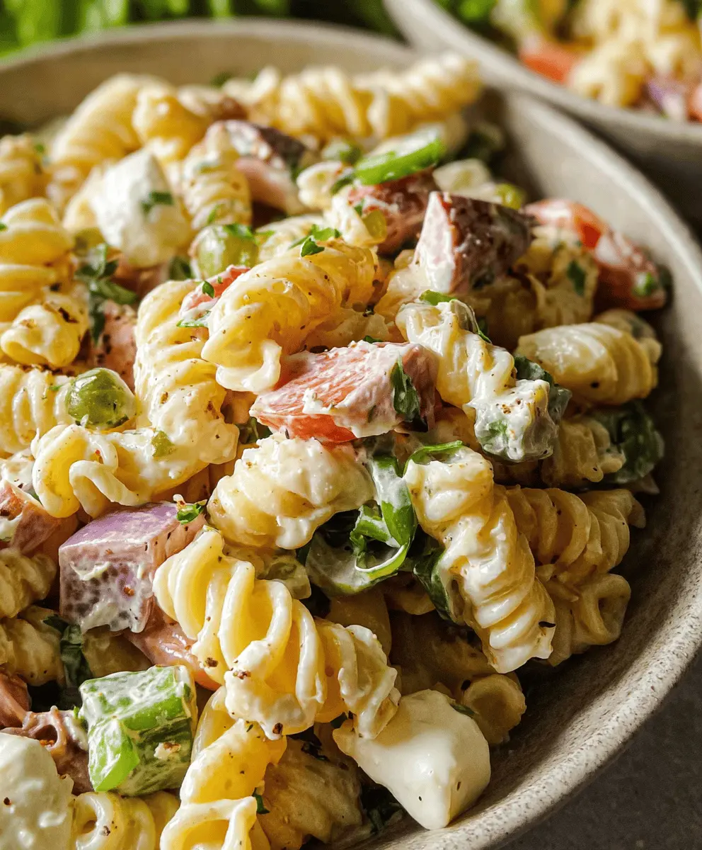 Easy Creamy Pasta Salad Recipe