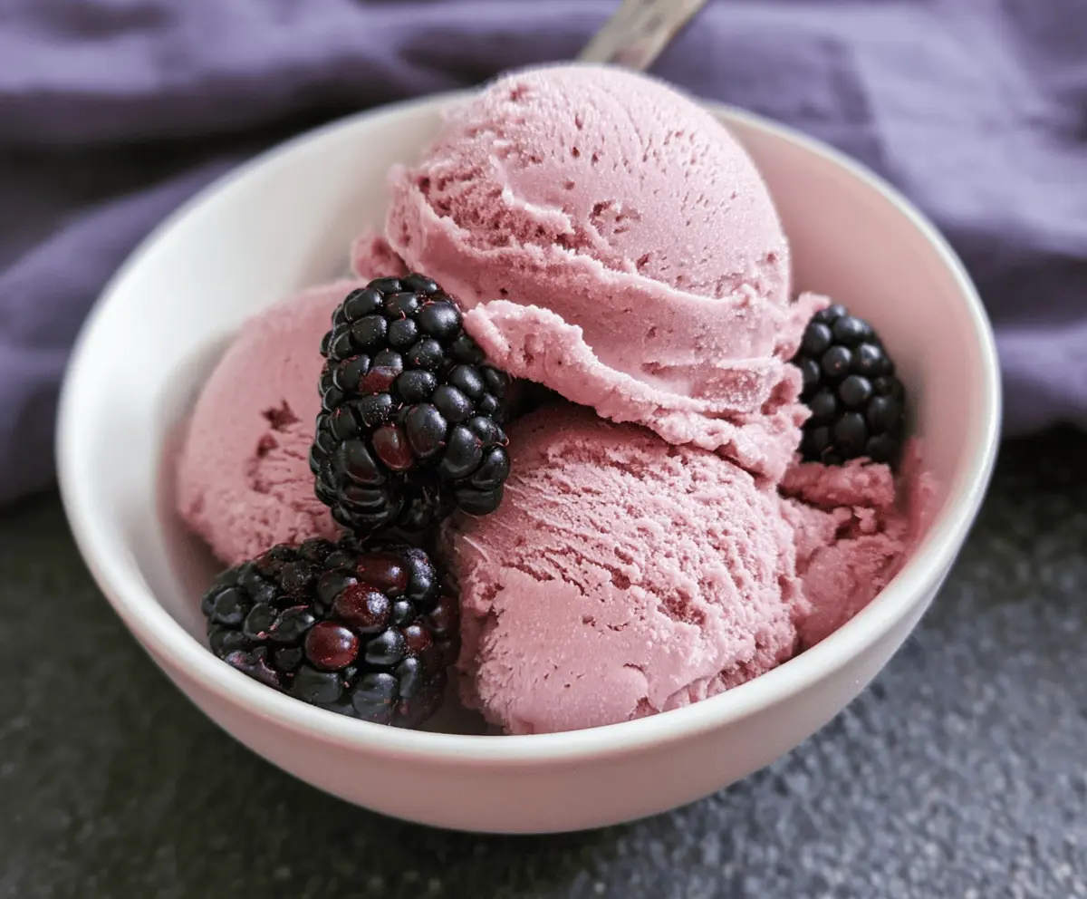 Easy Homemade Blackberry Ice Cream Recipe