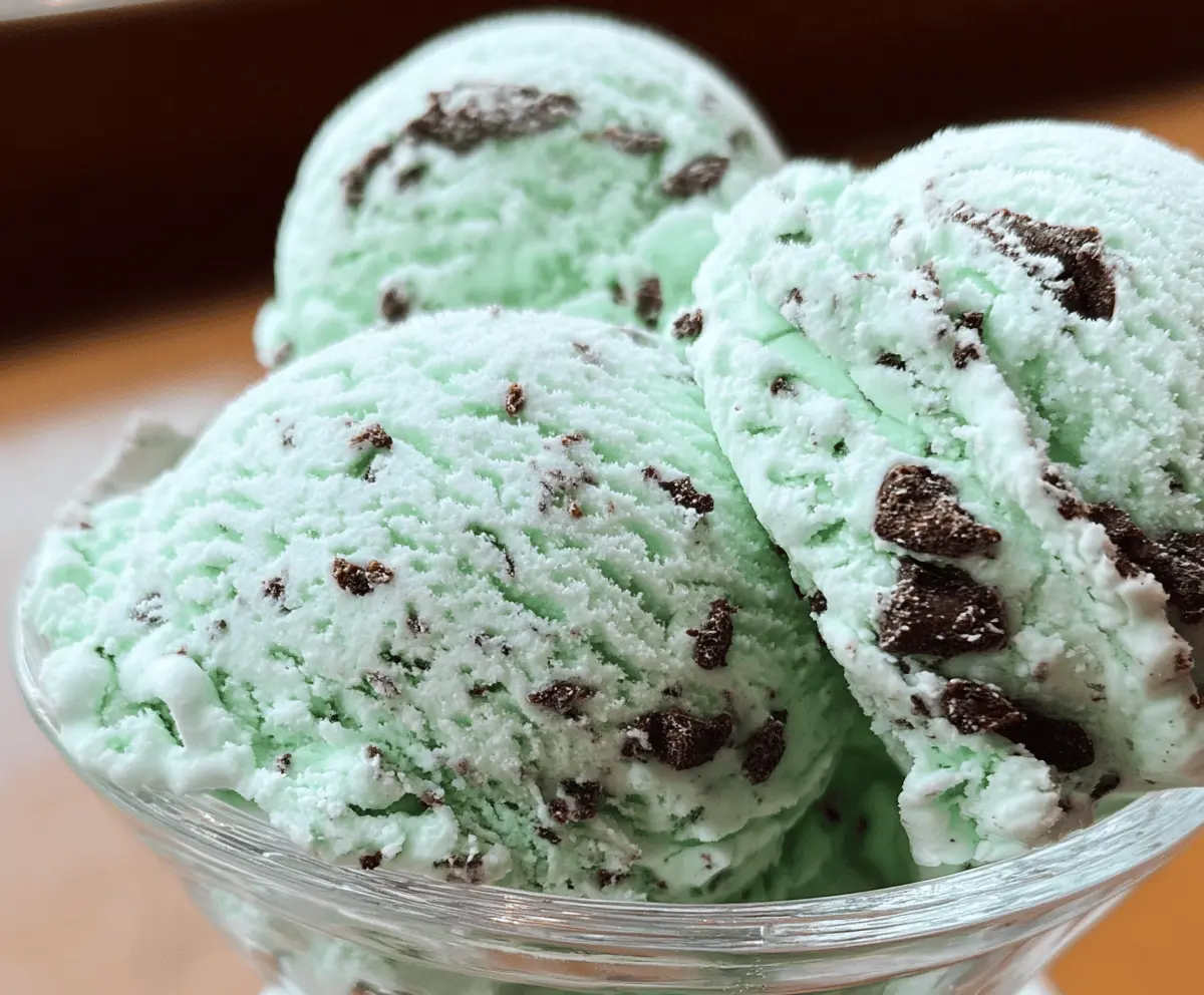 Easy Homemade Mint Chocolate Chip Ice Cream Recipe