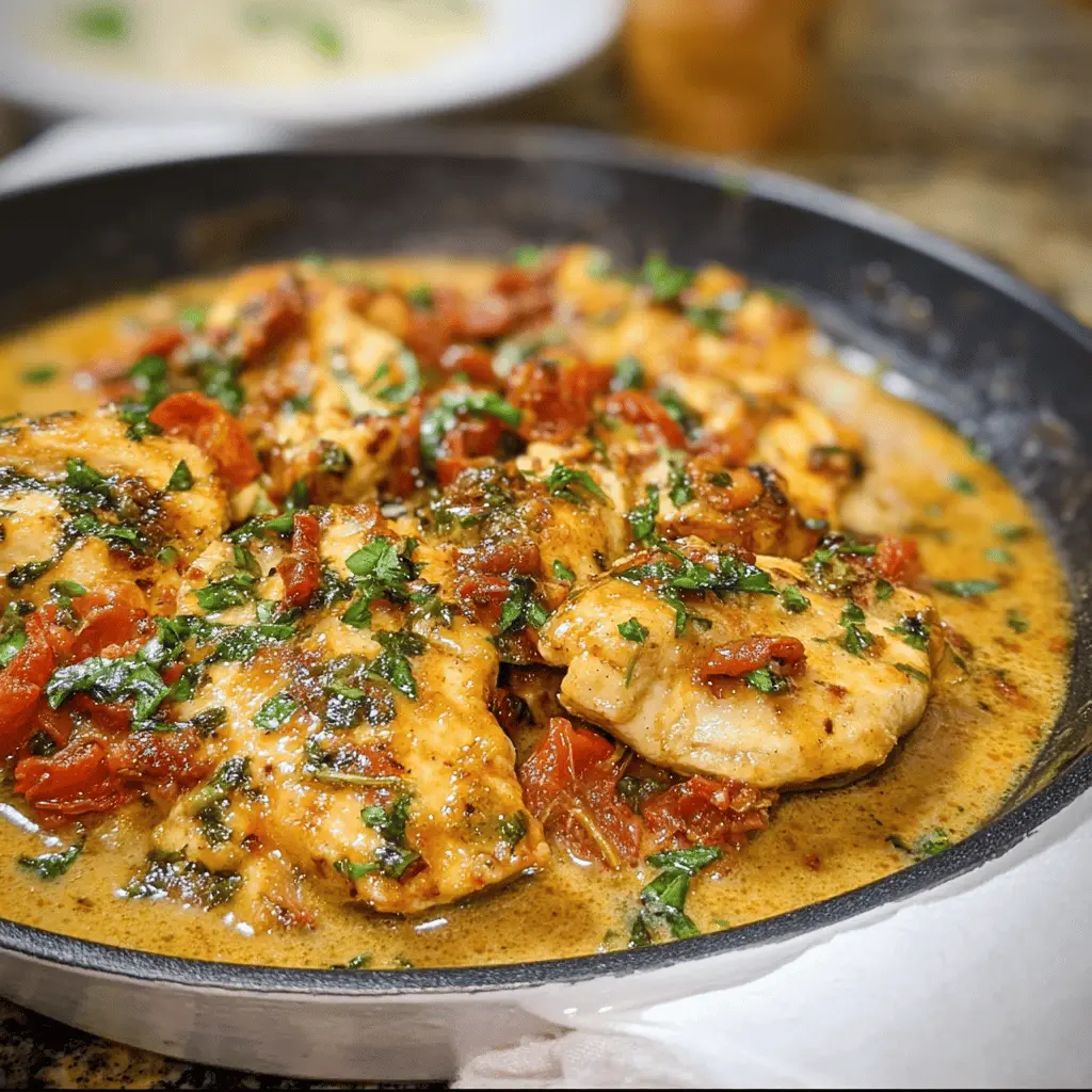 Easy Keto Tomato Basil Chicken Skillet