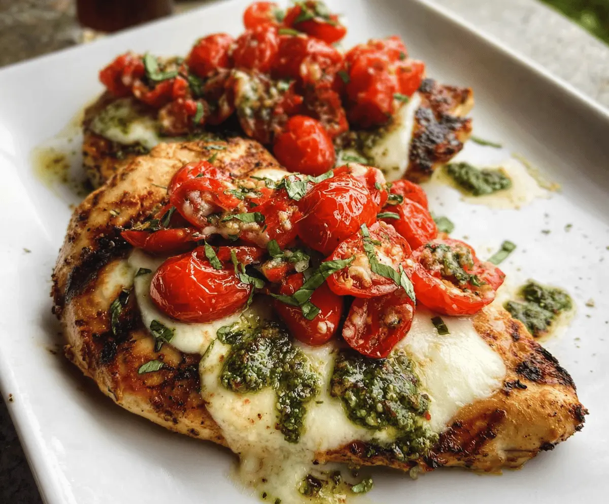Easy Grilled Chicken Margherita Recipe