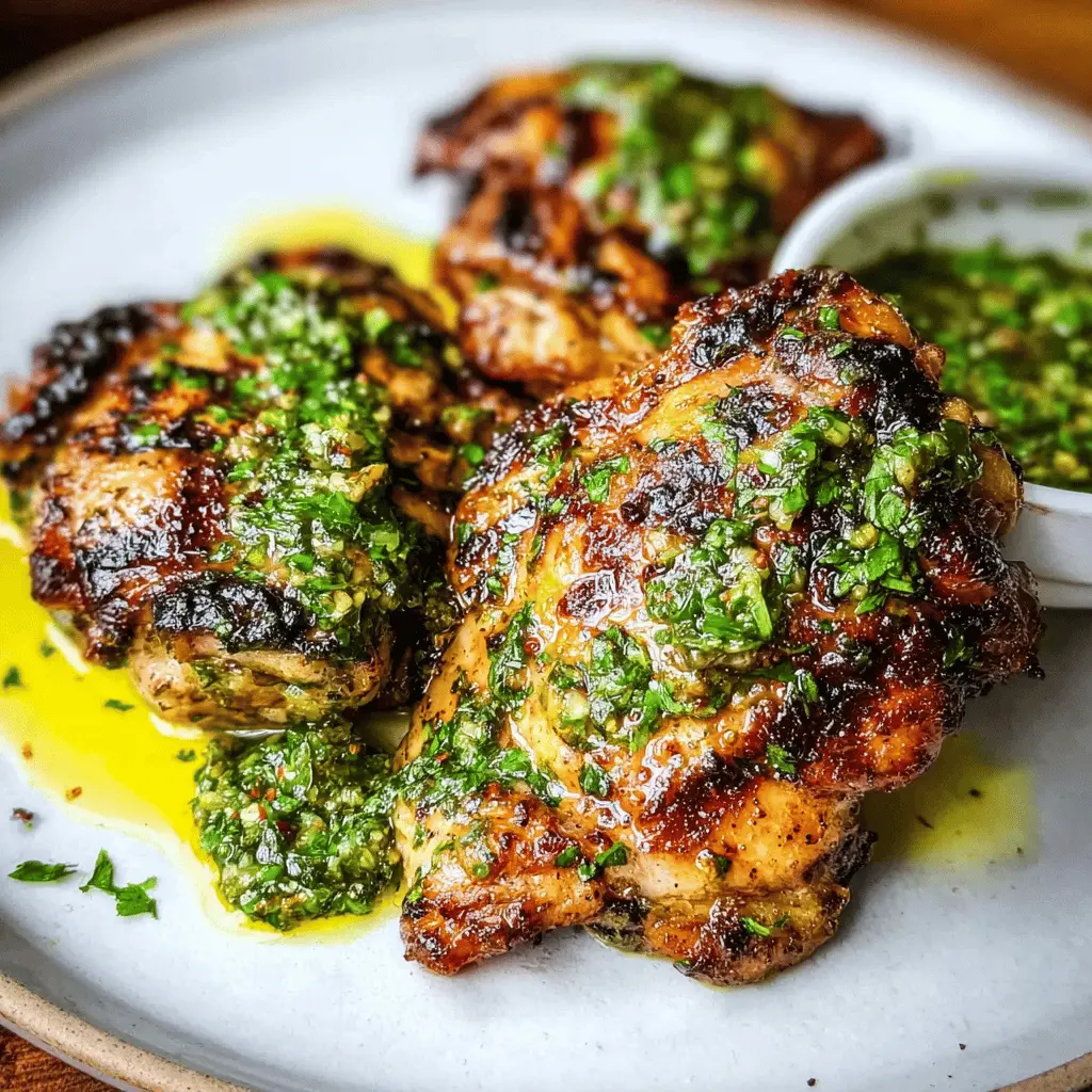 Easy Chimichurri Chicken Thighs Recipe