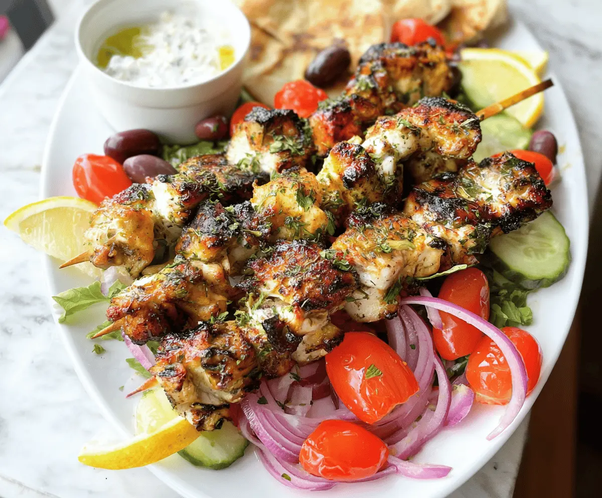 Easy Greek Chicken Kabobs Recipe
