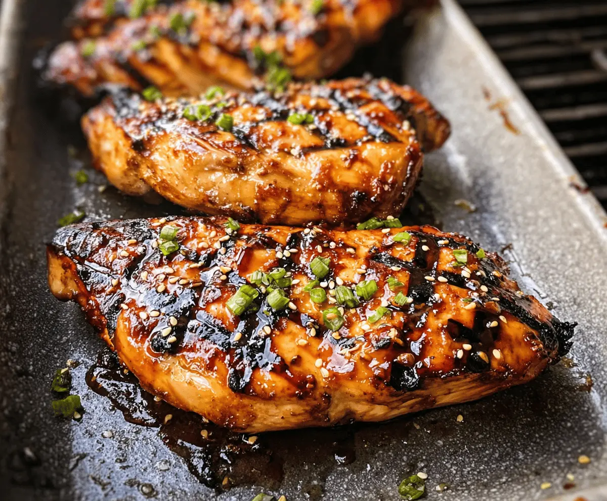Easy Marinated Asian Grilled Chicken Recipe