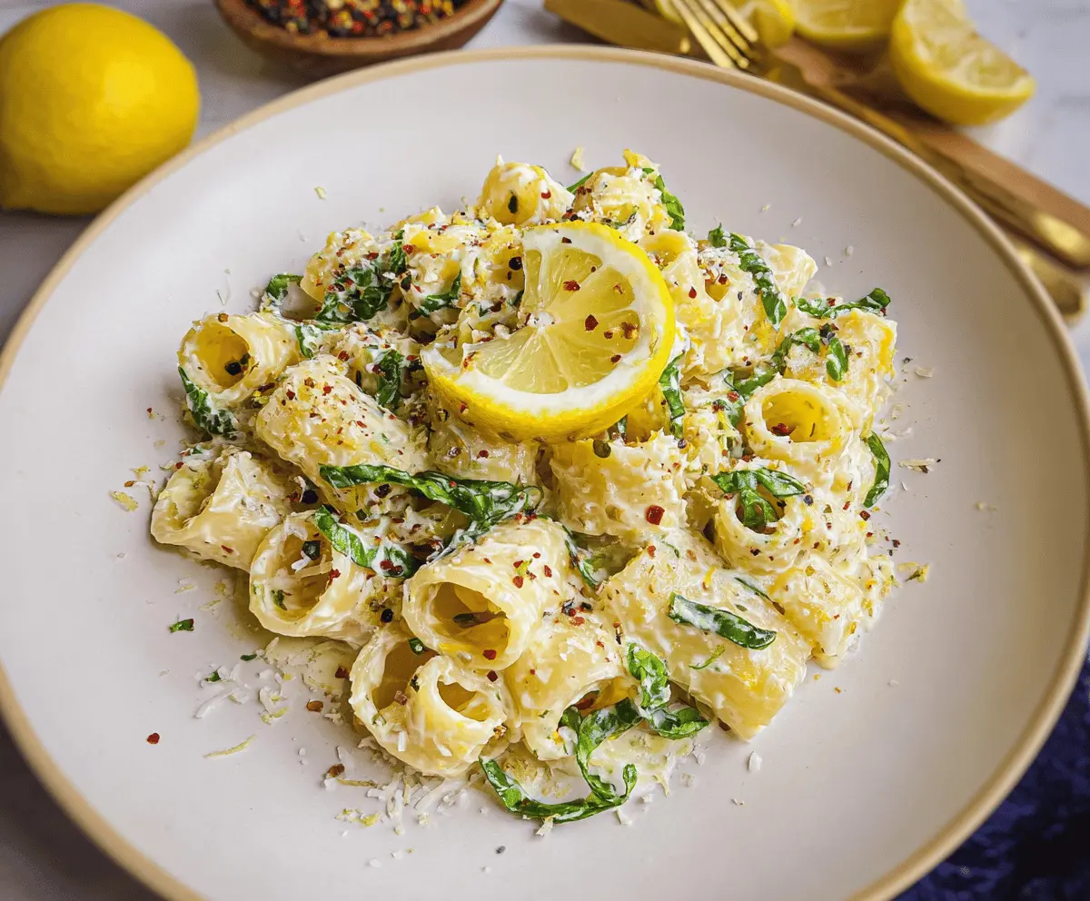 Easy Creamy Lemon Ricotta Pasta Recipe