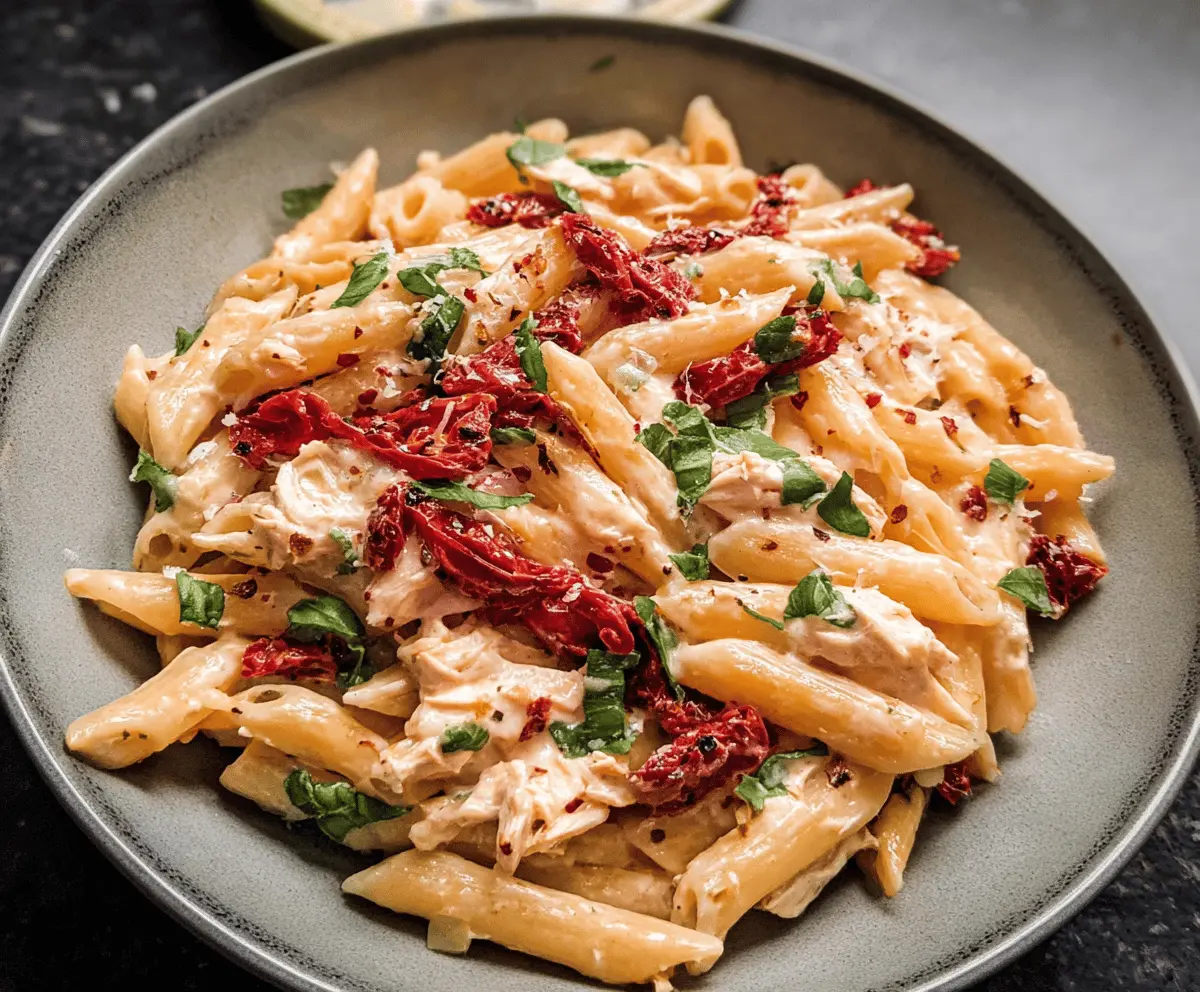 Easy Creamy Sun Dried Tomato Pasta Recipe