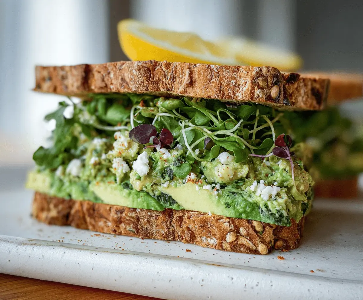 Easy Green Goddess Salad Sandwich Recipe