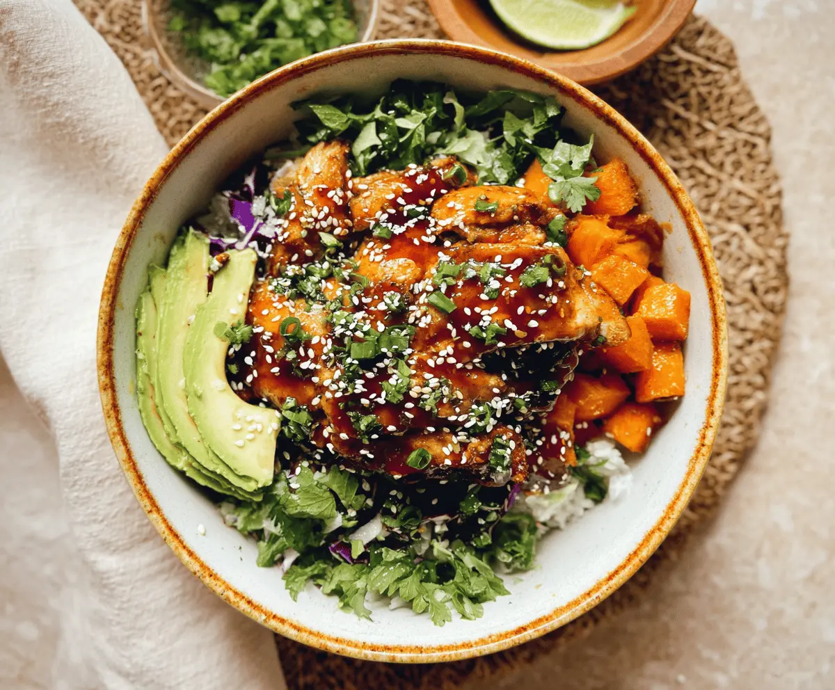 Easy Hot Honey Chicken Bowls Recipe