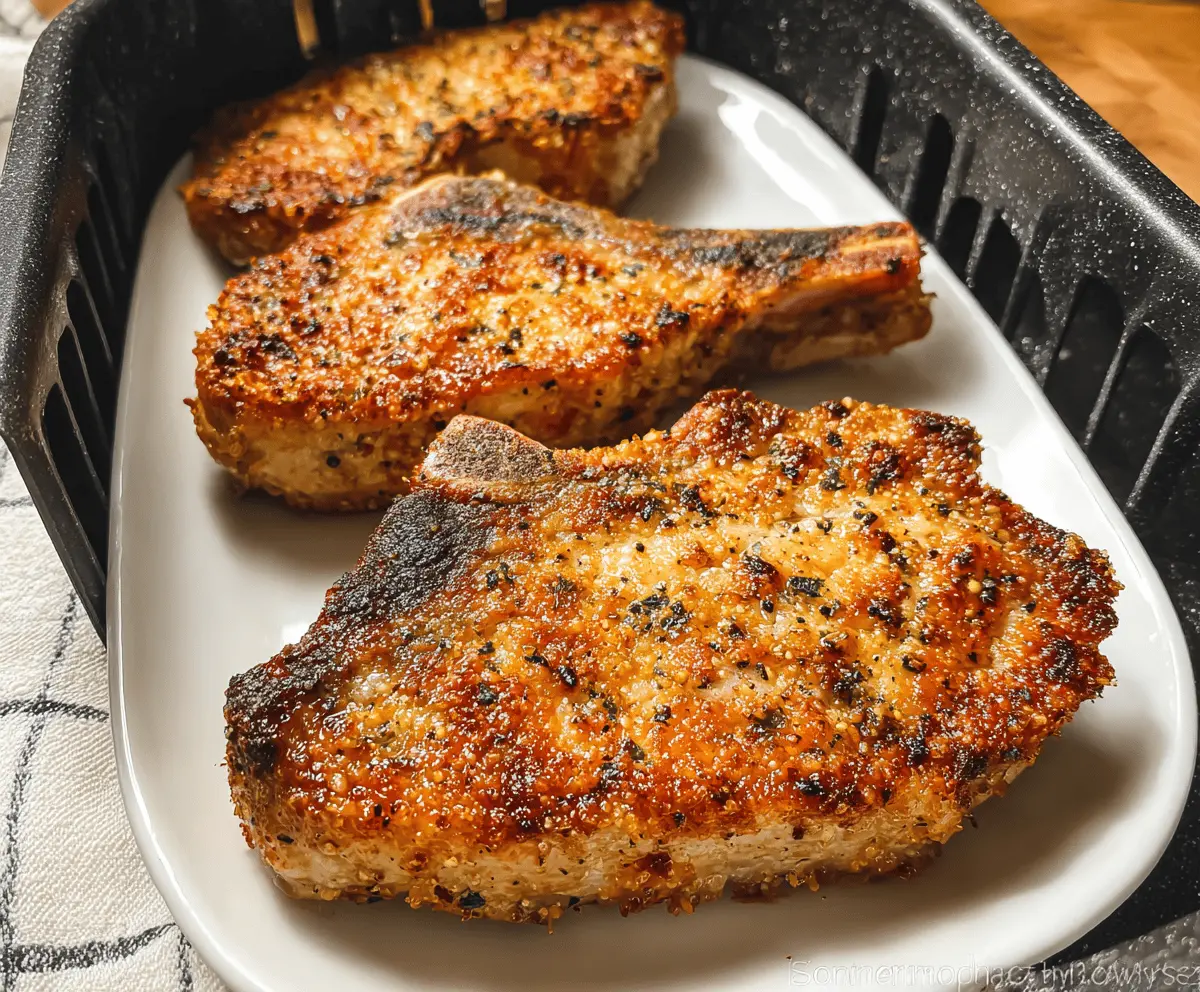 Easy Crispy Air Fryer Pork Chops Recipe