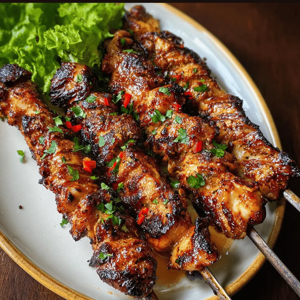 Easy Grilled Thai Chicken Skewers Recipe