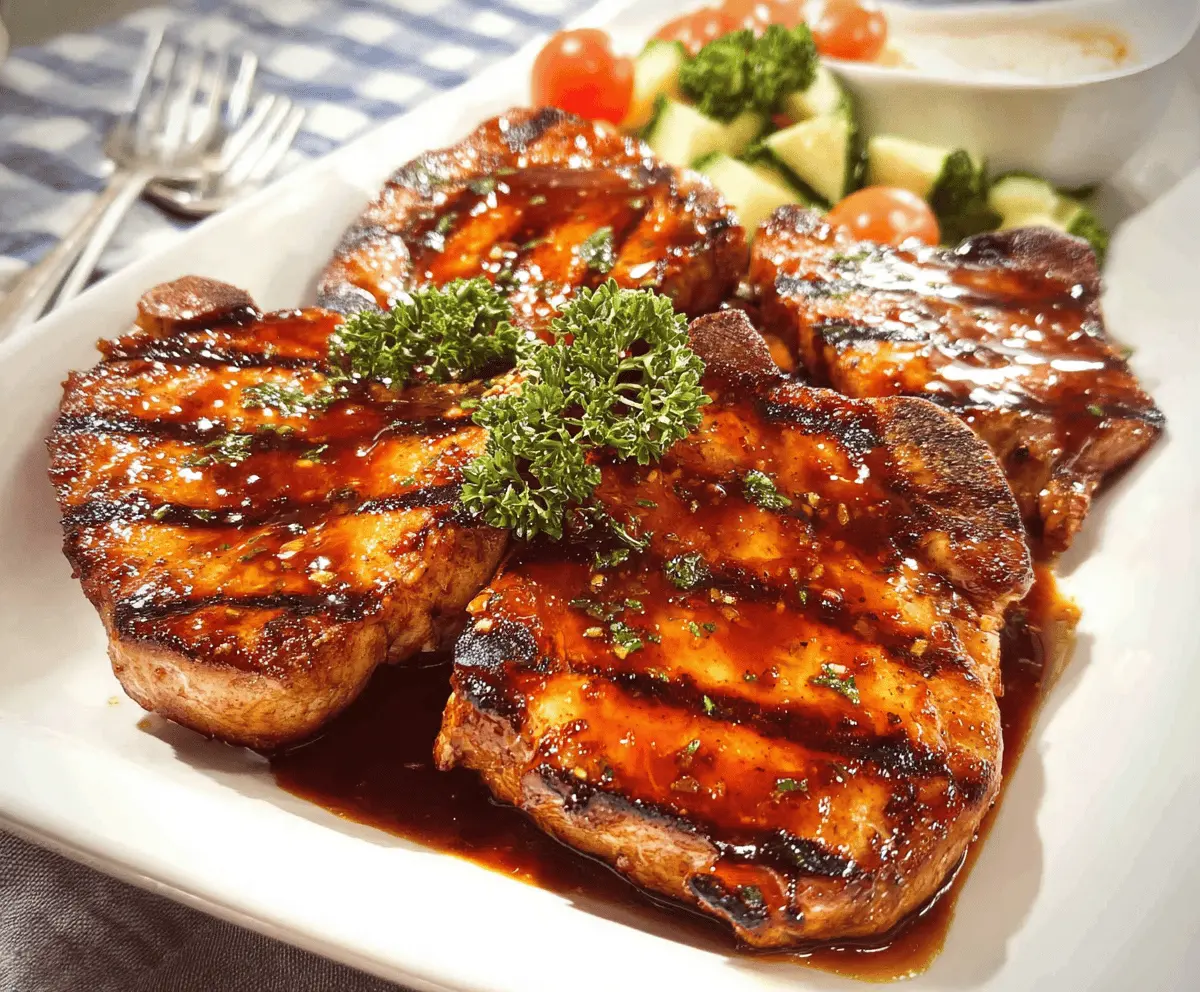 Easy Boneless Pork Chops with Honey Garlic Sauce