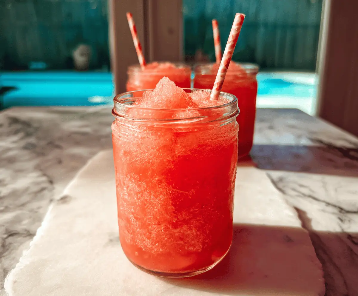 Easy Refreshing Watermelon Vodka Slush Recipe
