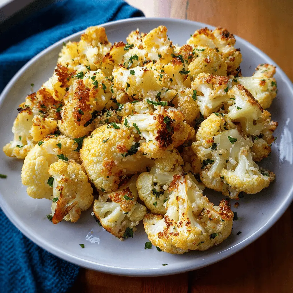 Easy Garlic Butter Roasted Cauliflower Recipe
