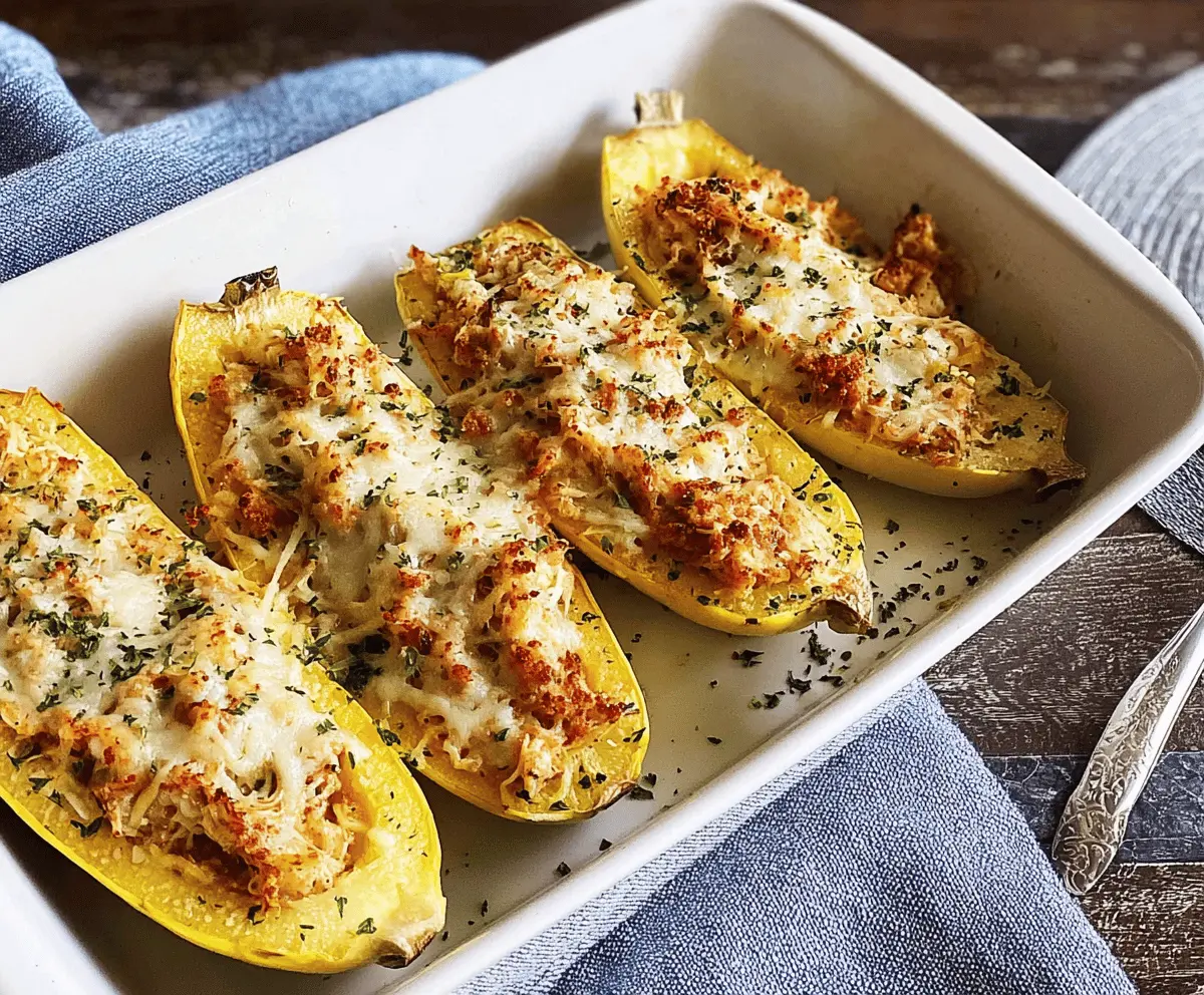 Easy Cheesy Stuffed Yellow Squash Recipe
