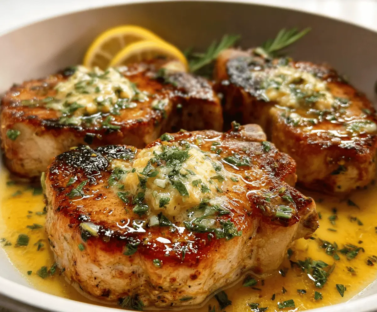 Easy Lemon Butter Pork Chops Recipe