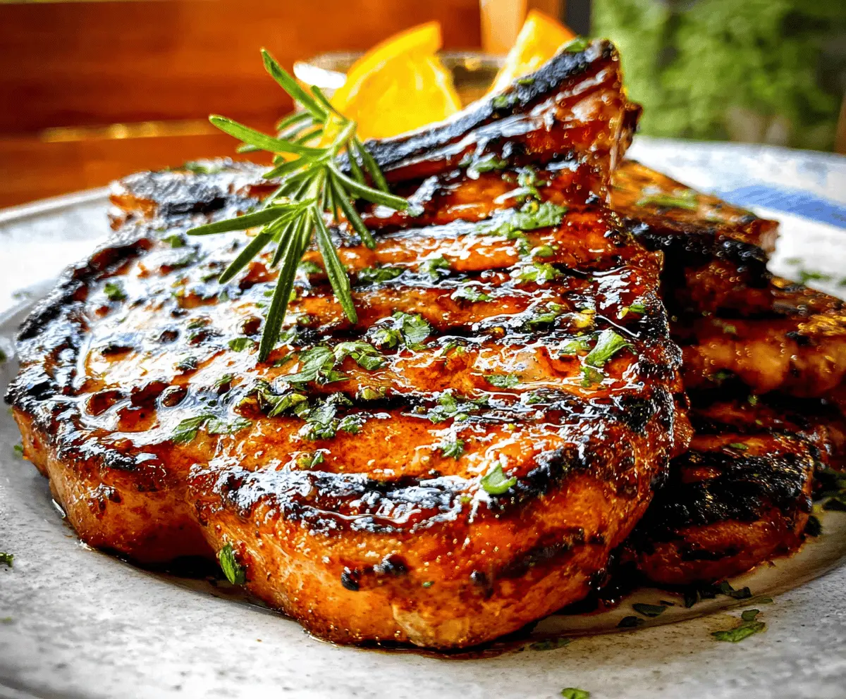 Easy Grilled Pork Chop Marinade Recipe