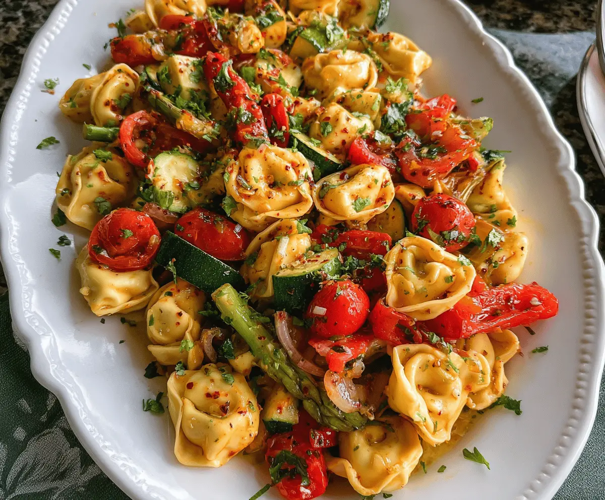 Easy Tortellini With Sautéed Vegetables Recipe