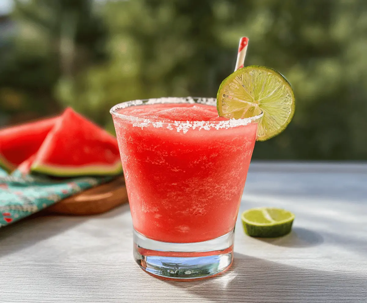 Refreshing Frozen Watermelon Daiquiri Recipe