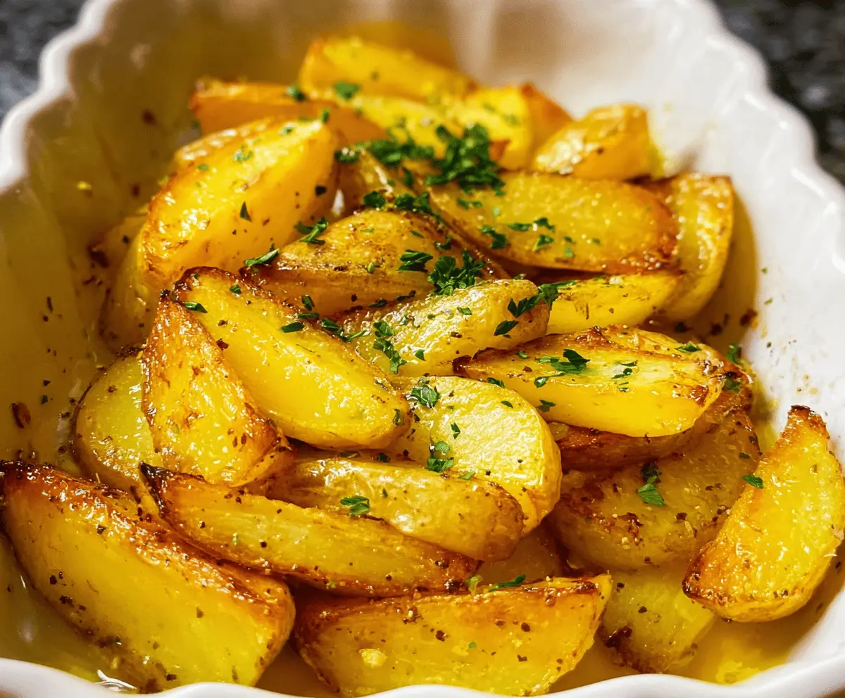Easy Greek Lemon Potatoes Recipe