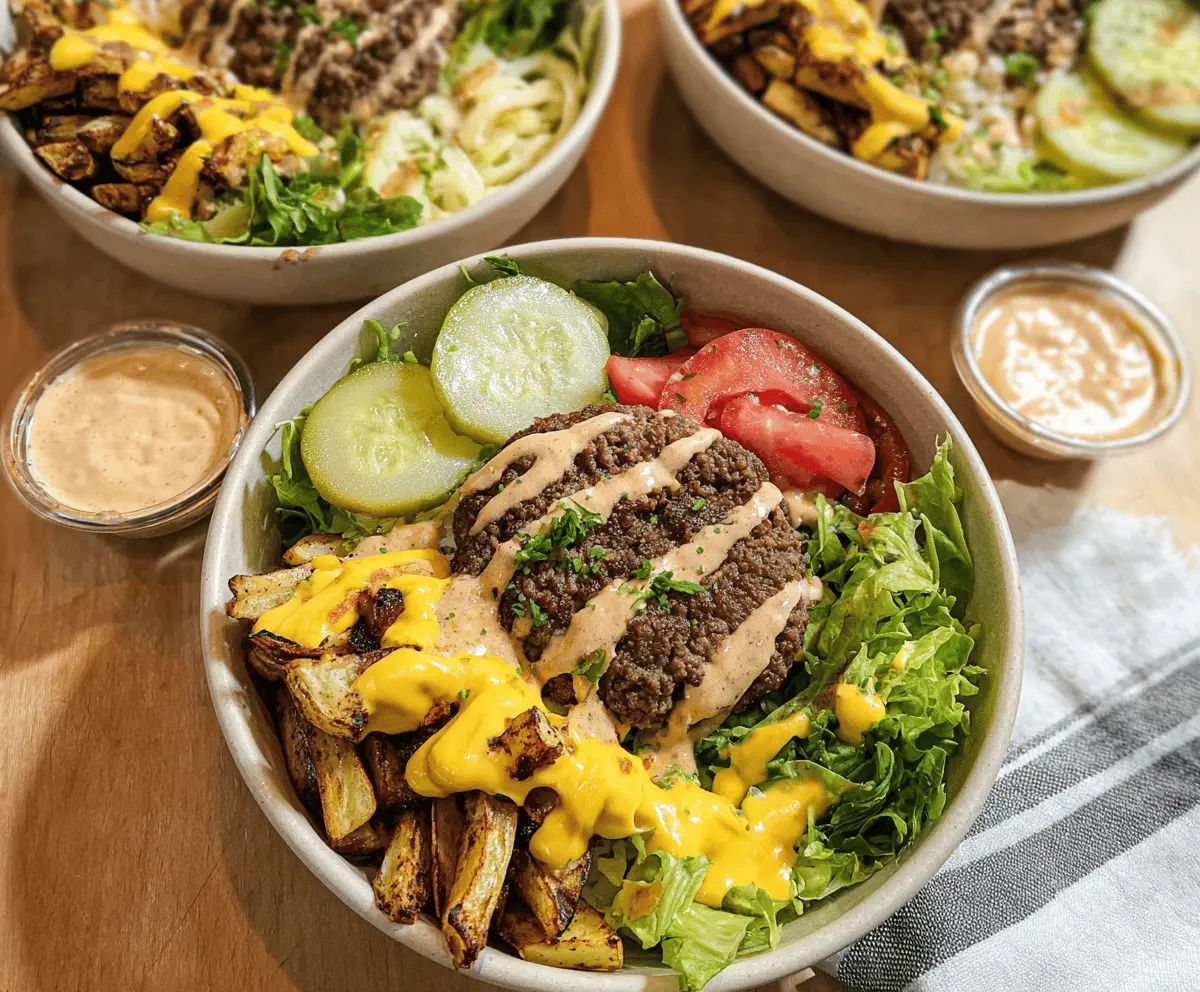 Healthy Burger Bowls Recipe for Easy Meals