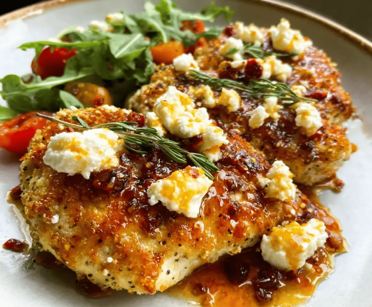 Crispy Hot Honey Feta Chicken Recipe
