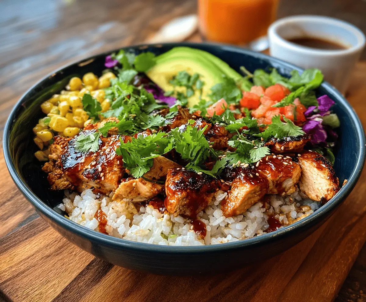 Quick Honey Chipotle Chicken Rice Bowl Recipe