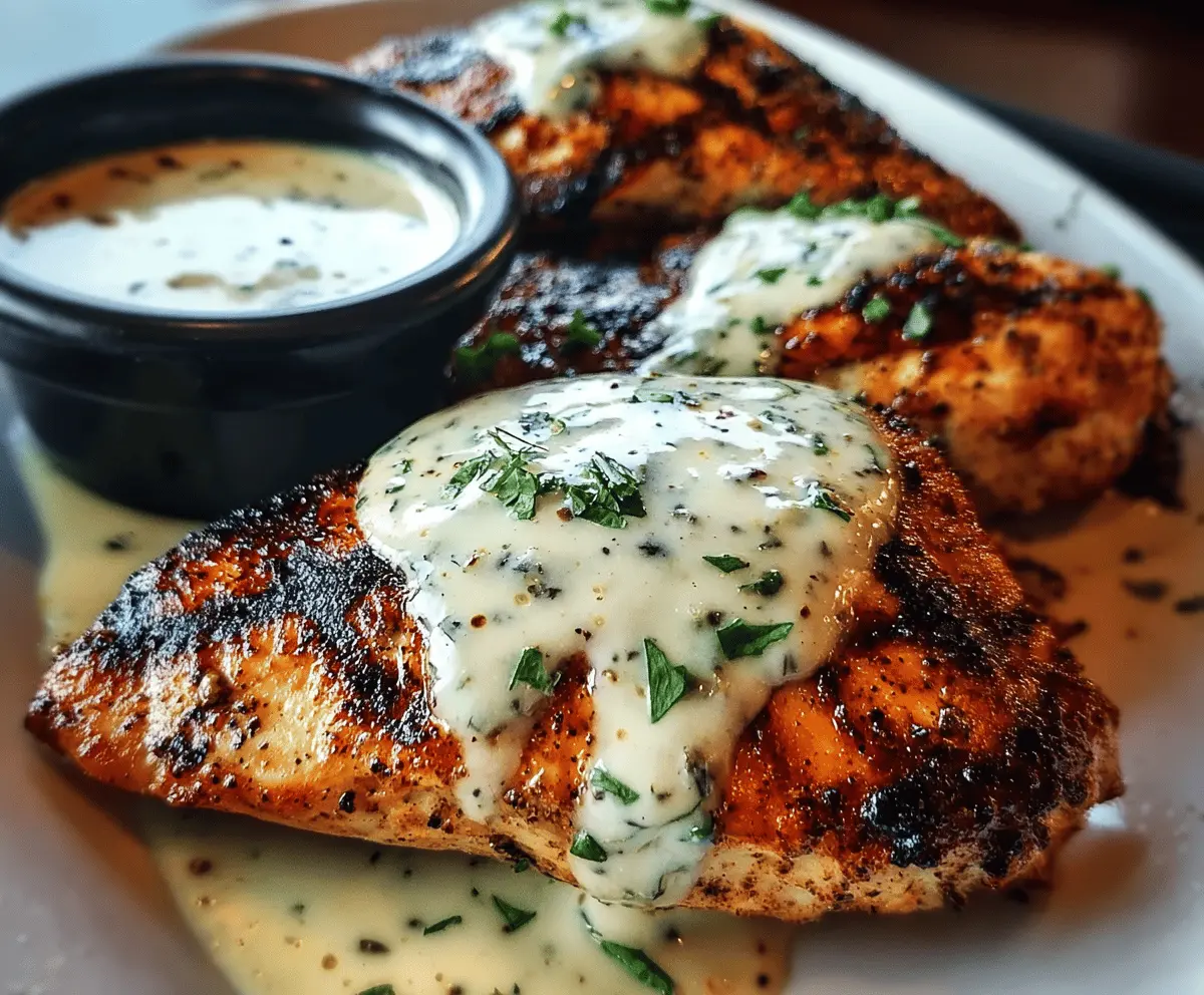 Easy Cajun Grilled Chicken with Creamy Alabama White Sauce